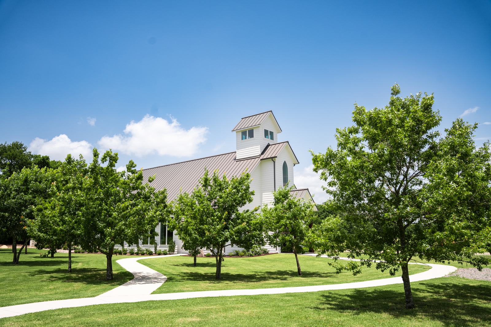 Chapel across the lawn
