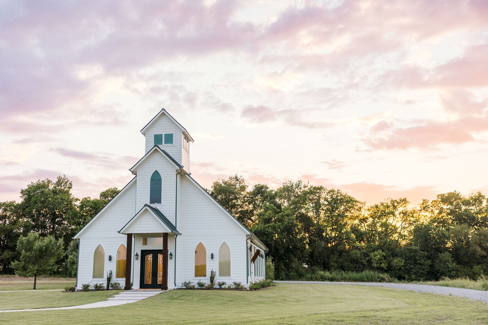 The chapel at sunset